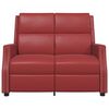 vidaXL Relaxsofa 2-Sitzer Weinrot Kunstleder