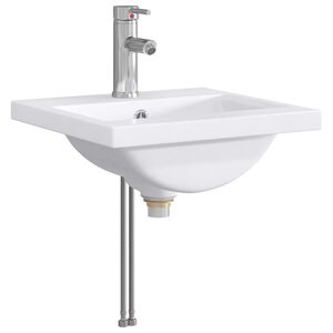 vidaXL Waschbecken f&uuml;rs Badezimmer Chrom 42 x 40 x 16,5 cm Metall