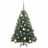 vidaXL K&uuml;nstlicher Weihnachtsbaum mit 150 LEDs Gr&uuml;n 120 cm PE und PVC