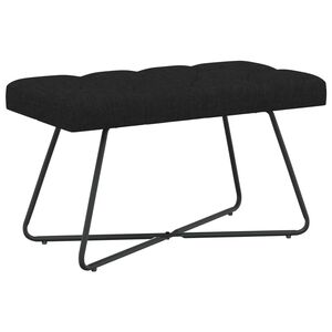 vidaXL Bank mit Knopfheftung Schwarz 80 x 40 x 46 cm Stoff