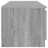 vidaXL TV-Schrank mit LED-Leuchten Grau Sonoma 140x40x36 cm
