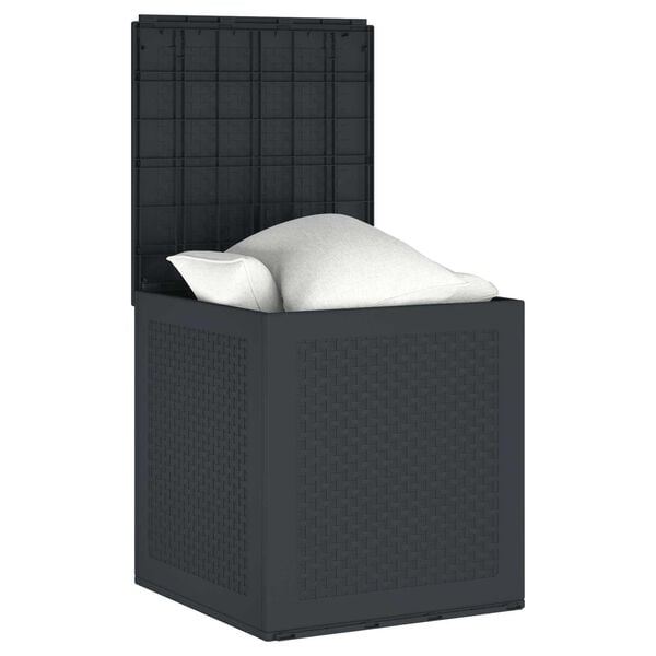 vidaXL Gartenlagerbox Anthrazit 55 x 53 x 57 cm Polypropylen