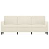 vidaXL 3-Sitzer-Sofa Creme 180 cm Samt