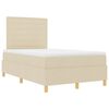 vidaXL Boxspringbett mit Matratze Creme 120 x 190 cm Stoff