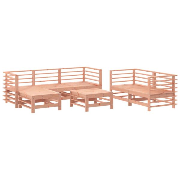 vidaXL 7-tlg. Garten-Lounge-Set Massivholz Douglasie