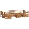 vidaXL Sofagarnituren 10 pcs Natur Massivholz Akazie