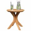 vidaXL Beistelltisch Braun 40 x 40 x 41 cm Teak-Massivholz