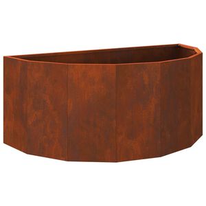 vidaXL Pflanzk&uuml;bel Rostig 90 x 45 x 35 cm Wetterfeststahl