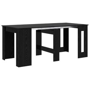 vidaXL Esstisch 180 x 85 x 75 cm Holzwerkstoff Schwarze Eiche