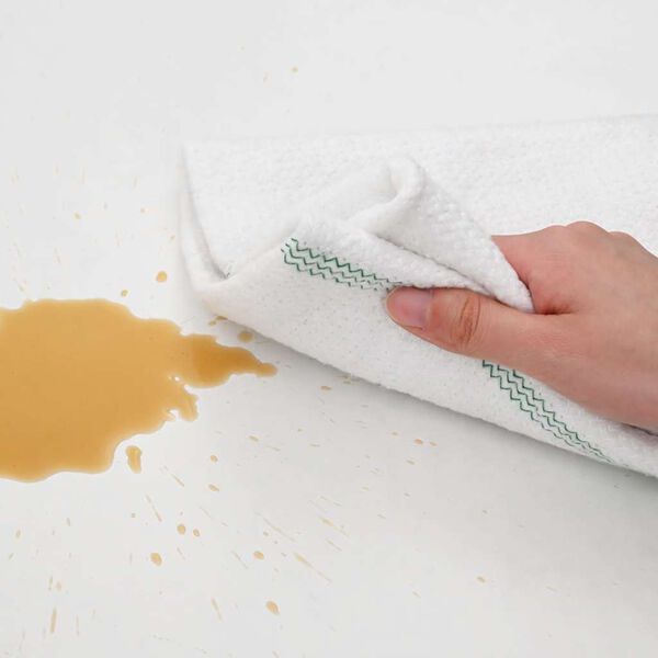 vidaXL Reinigungst&uuml;cher 50 Stk. Wei&szlig; mit Gr&uuml;nen Gestreift 50x60 cm