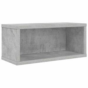vidaXL CD Aufbewahrungsregal Betongrau 40 x 17 x 17 cm Holzwerkstoff