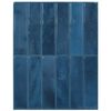vidaXL Rechteckige Fliese 50 Stk. Blau 29 x 23 x 0,08 cm