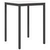 vidaXL Bartisch Wei&szlig; 80 x 80 x 105 cm Massives Kiefernholz