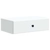 vidaXL Wandmontierter Beistelltisch Wei&szlig; 59 x 34,5 x 17 cm
