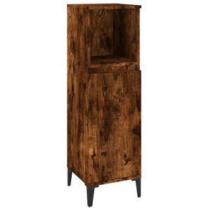 vidaXL Badschrank R&auml;uchereiche 30x30x100 cm Holzwerkstoff