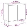 vidaXL Badschrank Sonoma-Eiche 58x33x60 cm Holzwerkstoff