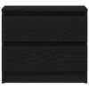 vidaXL Nachttisch Schwarz Eichen-Optik 50 x 40 x 43,5 cm Holzwerkstoff