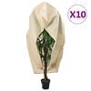 vidaXL Wintervlies mit Rei&szlig;verschluss 10 Stk. 70 g/m&sup2; 3,93x3,5 m