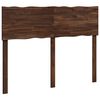 vidaXL Kopfteil mit Live Edge ROSTOCK Dunkelbraun 140 cm