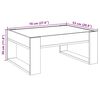 vidaXL Couchtisch mit Infinity-LED Braun Eichen-Optik 70x53x30 cm