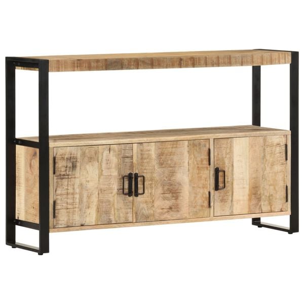vidaXL Beistellschrank 120x30x75 cm Massivholz Mango