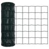 vidaXL Eurozaun Grün 0,4 x 10 m PVC-beschichtetes Eisen