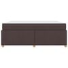vidaXL Bettrahmen mit Matratze Dunkelbraun 180 x 200 cm Stoff