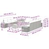 vidaXL Gartensofa-set mit Kissen 10 pcs Schwarz Poly Rattan