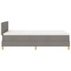 vidaXL Boxspringbett mit Matratze Taupe 120 x 200 cm Stoff