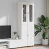 vidaXL Highboard mit Regal FLORIN Wei&szlig; 60 x 35 x 182 cm Holzwerkstoff