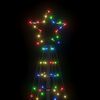vidaXL LED-Weihnachtsbaum mit Erdspießen 220 LEDs Mehrfarbig 180 cm