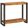 vidaXL Konsolentisch mit Regal Braun 90 x 33 x 75 cm Massivholz Mango