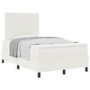 vidaXL Boxspringbett Creme und Wei&szlig; 193 x 120 x 128 cm Cordstoff