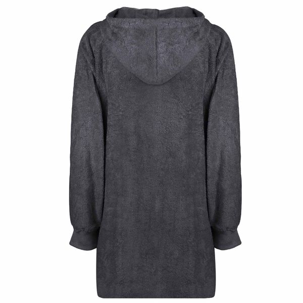 vidaXL Decken-Hoodie KINN Anthrazit L Baumwolle