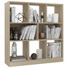 vidaXL Bücherregal Sonoma-Eiche 97,5x29,5x100 cm Holzwerkstoff