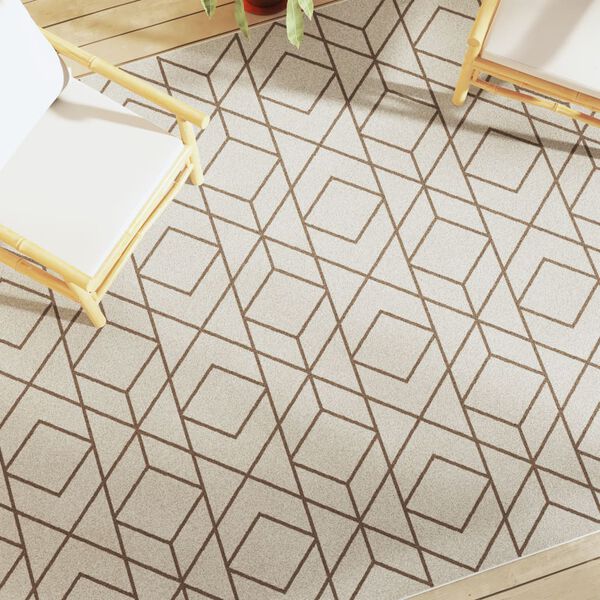 vidaXL Indoor & Outdoor Teppich Mehrfarbig 190x300 cm