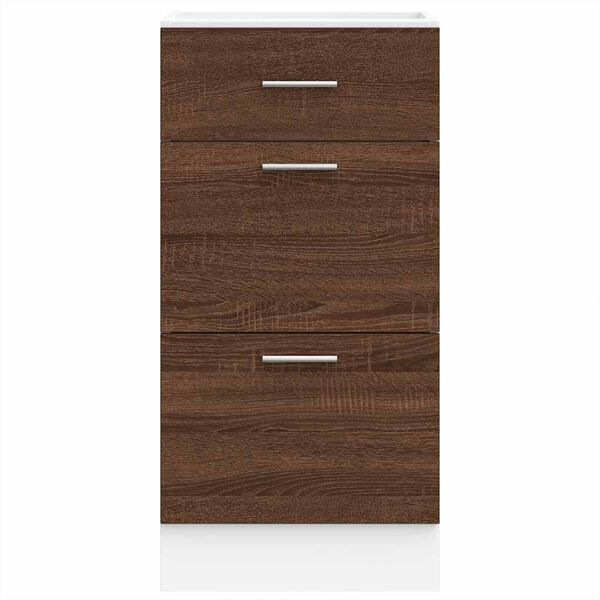 vidaXL Unterschrank Lyon Braun Eichen-Optik 40x46x81,5 cm Holzwerkstoff
