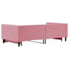 vidaXL Tagesbett Ausziehbar Rosa 100x200 cm Samt