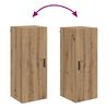 vidaXL Wandschrank Artisan-Eiche 34,5 x 34 x 90 cm Holzwerkstoff
