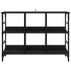 vidaXL Sideboard Schwarz Eichen-Optik 102 x 32 x 73,5 cm