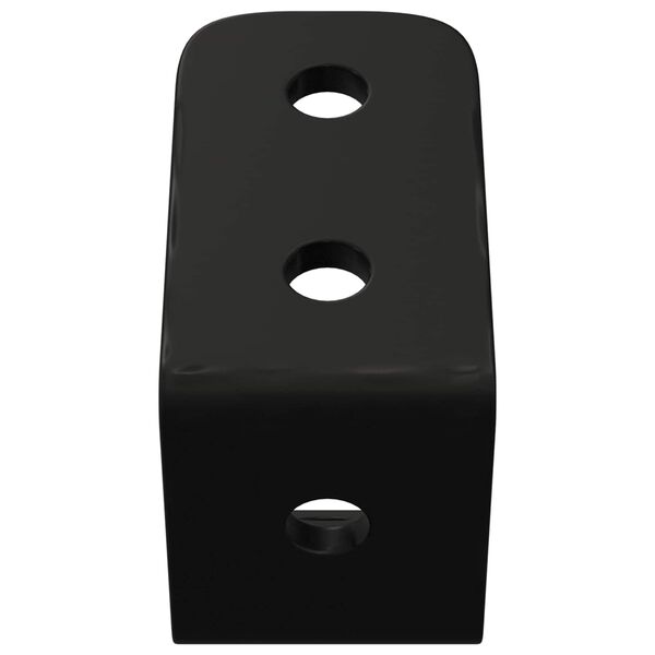 vidaXL Haken 12 pcs Schwarz M5 x 110 mm Eisen