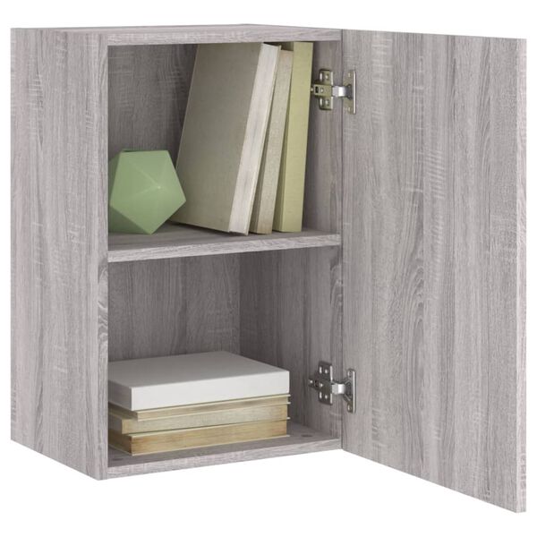 vidaXL TV-Wandschr&auml;nke 2 Stk. Grau Sonoma 40,5x30x60 cm Holzwerkstoff