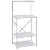 vidaXL Mikrowellenregal Wei&szlig; 60x39,6x123 cm Holzwerkstoff