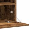 vidaXL TV-Schrankset mit LED-Lichtleisten 6 pcs Altholz Holzwerkstoff