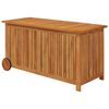 vidaXL Gartentruhe mit Rollen 113x50x58 cm Massivholz Akazie