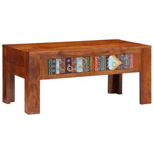 vidaXL Couchtisch 90x50x40 cm Massivholz Akazie