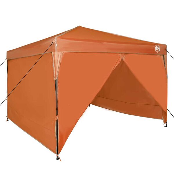 vidaXL Pop-up Pavillon Zelt Orange 300 x 300 cm Stoff