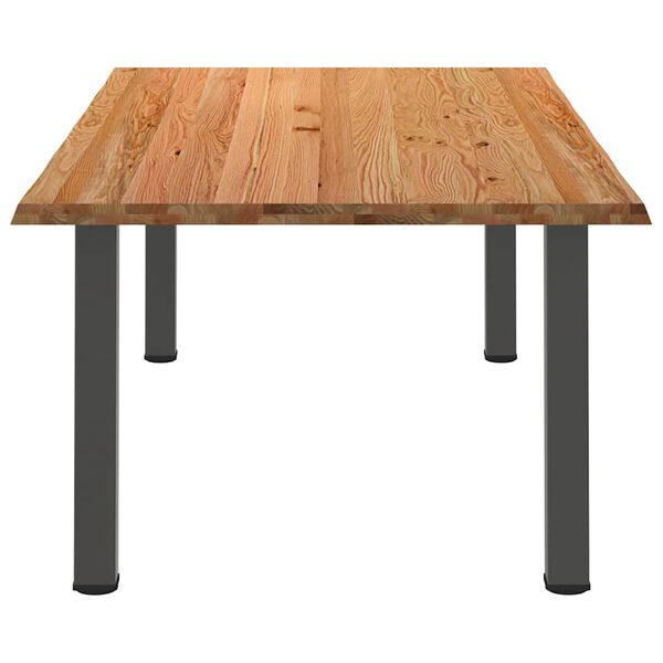 vidaXL Esstisch Hellbraun 240x120x74 cm Massivholz Eiche Rechteckig