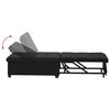 vidaXL Pull-Out Schlafsofa 67cm Schwarz Mikrofaser