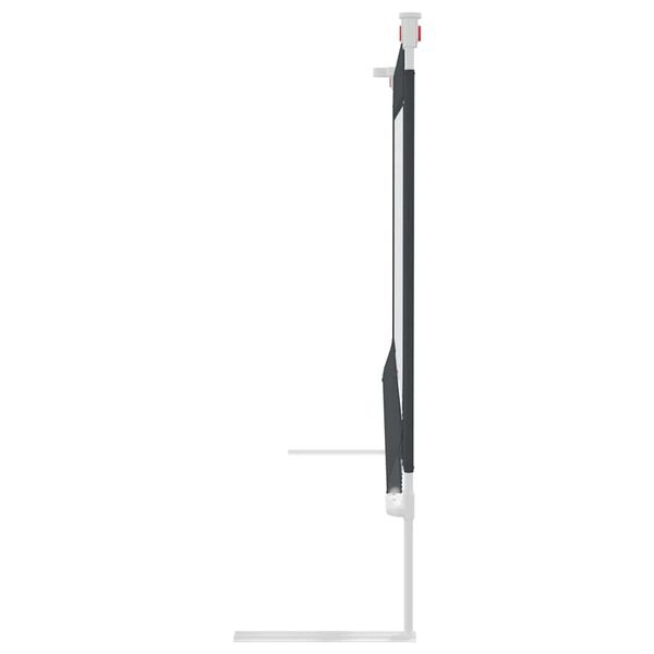 vidaXL Kleinkind-Bettschutzgitter Dunkelgrau 100x25 cm Stoff